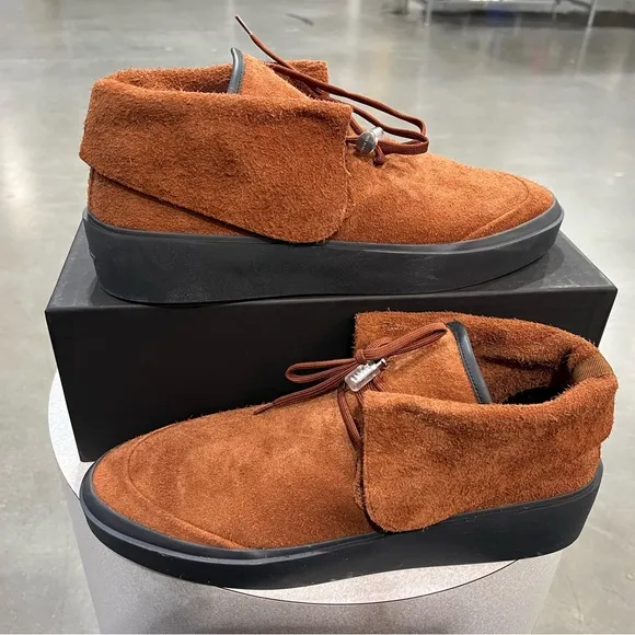 Fear of God Men’s Rust-Brown Suede Chukka Boots