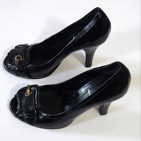 Fendi Black Patent Leather Women's Shoes