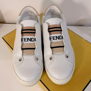 Fendi scalloped logo sneakers