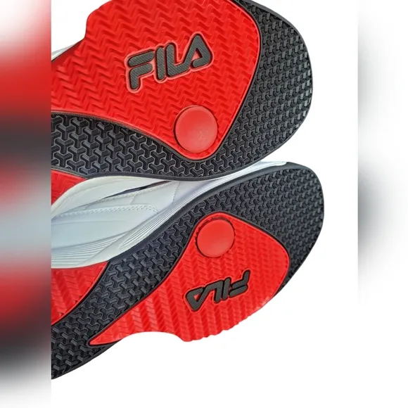 FILA Black Red White Spitfire Basketball Shoes Size 13