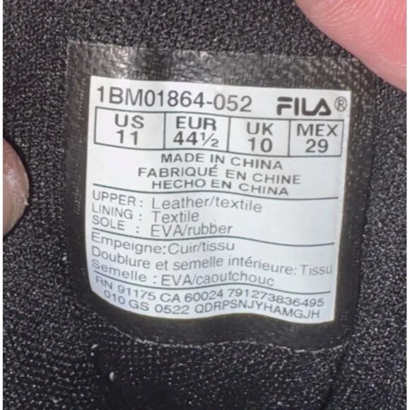 FILA MB Mens Suede Basketball Shoes Size 11 Gray Black White Jamal Mashburn