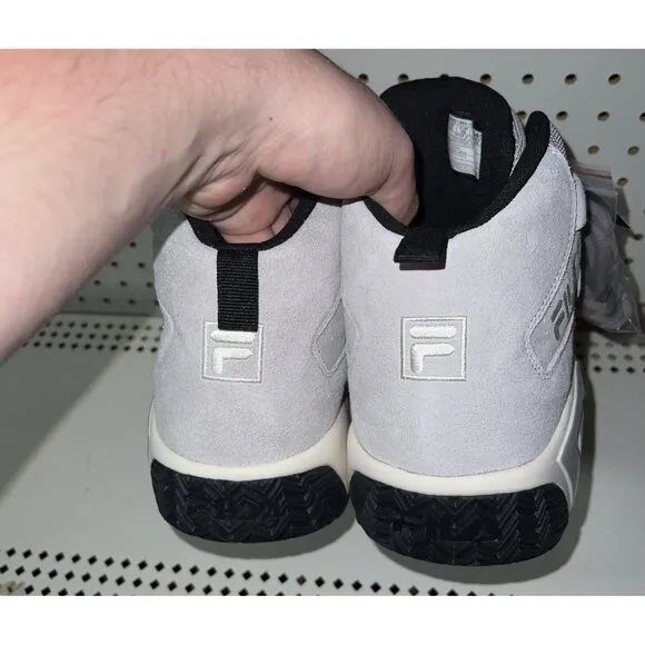 FILA MB Mens Suede Basketball Shoes Size 11 Gray Black White Jamal Mashburn