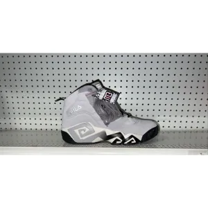 FILA MB Mens Suede Basketball Shoes Size 9.5 Gray Black White Jamal Mashburn