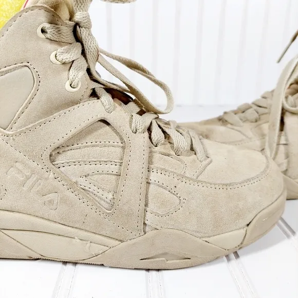FILA The Cage Beige Suede Sneakers Shoes A320