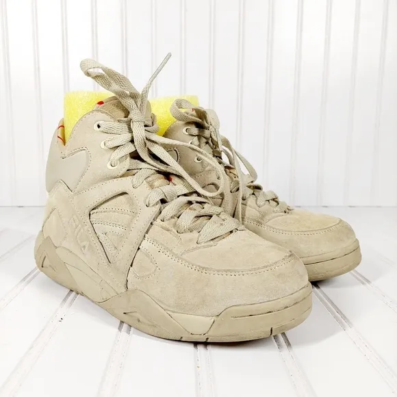 FILA The Cage Beige Suede Sneakers Shoes A320