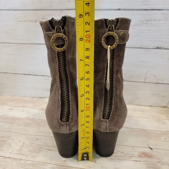 Fiorentini   Baker grey suede back zip ankle boots