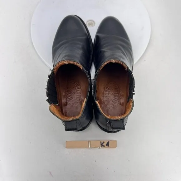 Fiorentini Baker Women Size EU 37.5 US 7.5 Black Leather Chelsea Ankle Boot