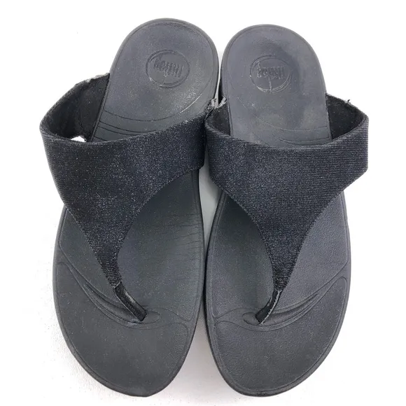 Fitflop Lulu Shimmer Toe-Post Summer Sandals 9