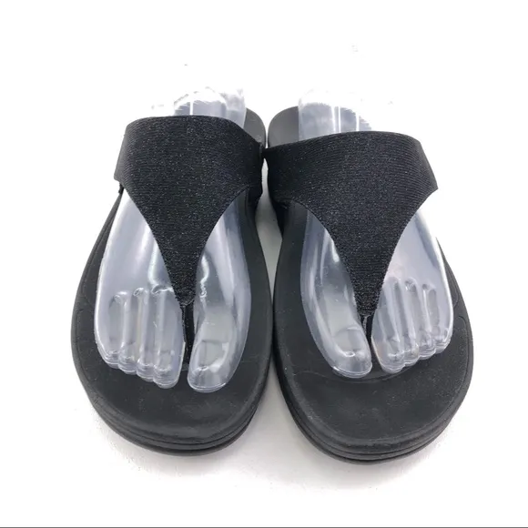 Fitflop Lulu Shimmer Toe-Post Summer Sandals 9