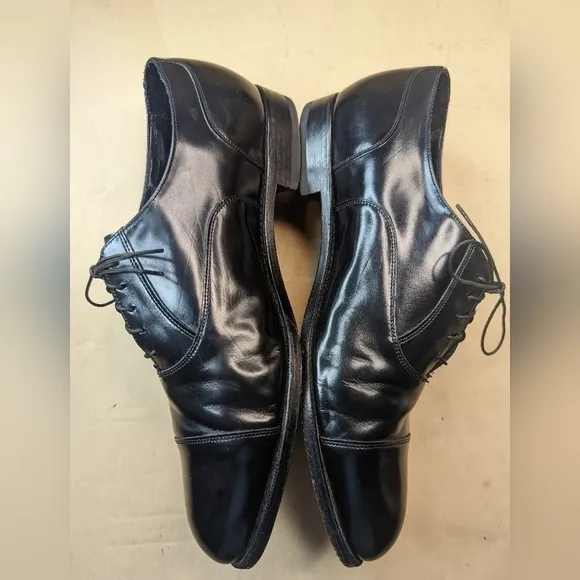 Florsheim &quot;Albany St&quot; Classic Black leather  Cap toe Oxford 20363 men's sz 11.5E