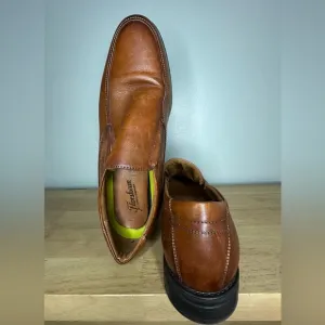 Florsheim Brown Leather Midtown Moc Toe Slip Ons Dress Shoes Men’s 11 Comfortech