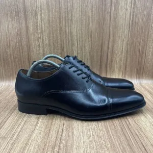 Florsheim Carino Cap Toes Black Leather Memory Foam Dress Shoes Men’s Size 10 D