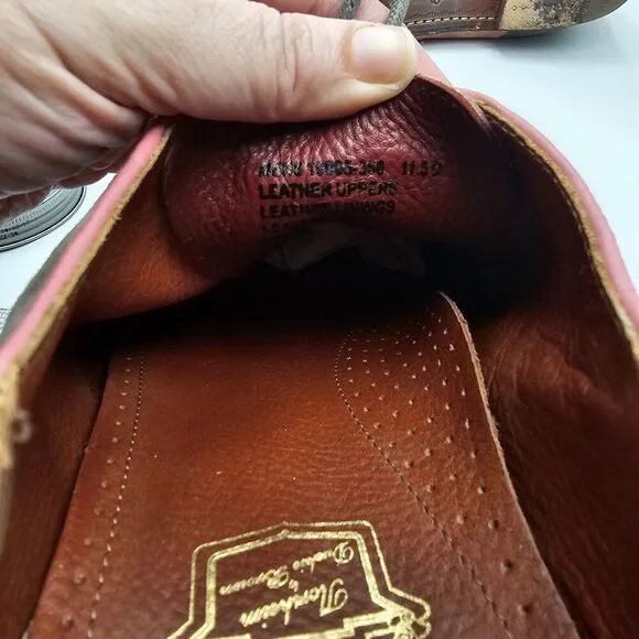 Florsheim Dress Shoes Mens Size 11.5 Saddle Oxford Suede Pink Gray Duckie Brown