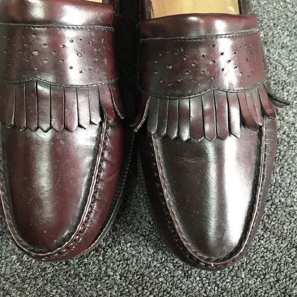 Florsheim Men Dress Shoe Leather Loafer Burgundy Wingtip 79573 2 Size 9 D
