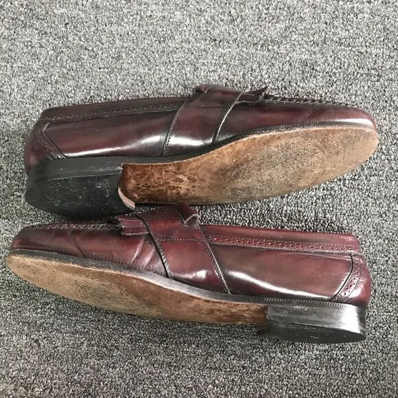 Florsheim Men Dress Shoe Leather Loafer Burgundy Wingtip 79573 2 Size 9 D