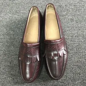 Florsheim Men Dress Shoe Leather Loafer Burgundy Wingtip 79573 2 Size 9 D