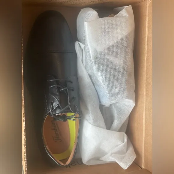 Florsheim Men's Black Leather Oxford Dress Shoes, size 10