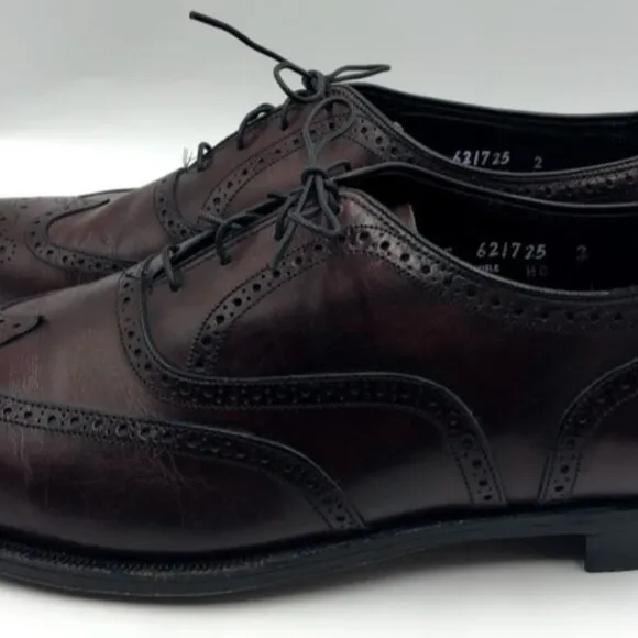 Florsheim Men's Leather Cordovan Burgundy Wing Tip