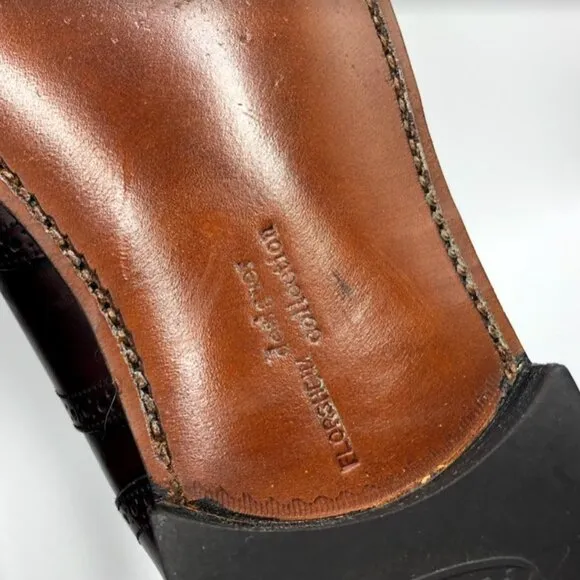 Florsheim Men's Leather Cordovan Burgundy Wing Tip