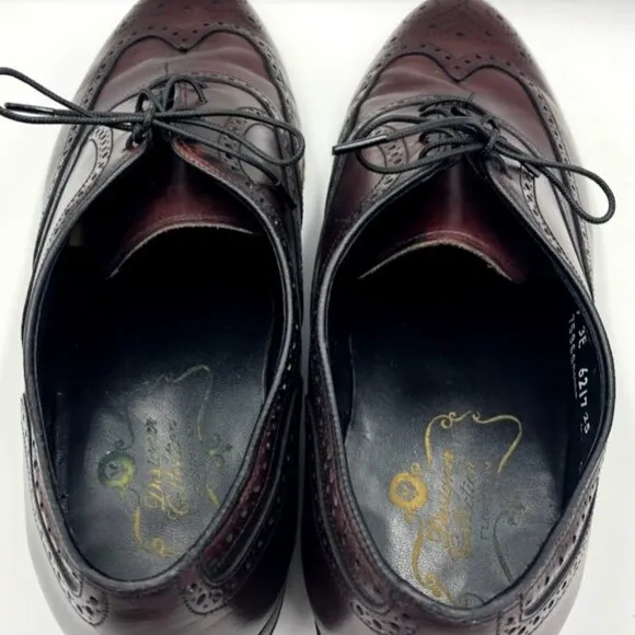 Florsheim Men's Leather Cordovan Burgundy Wing Tip