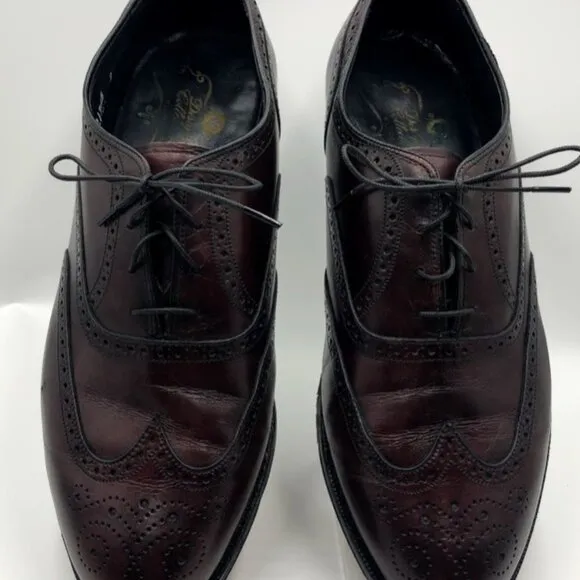 Florsheim Men's Leather Cordovan Burgundy Wing Tip