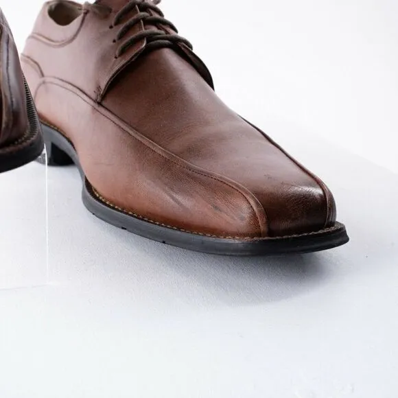 Florsheim Mens Brown Leather Oxford Dress Shoes Sz