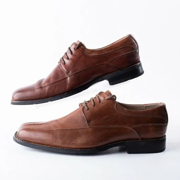 Florsheim Mens Brown Leather Oxford Dress Shoes Sz
