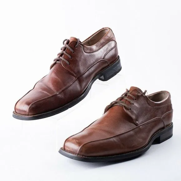 Florsheim Mens Brown Leather Oxford Dress Shoes Sz