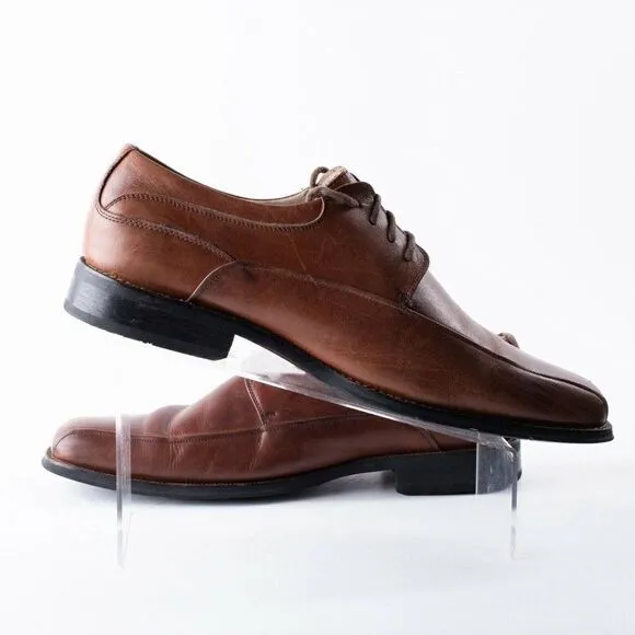 Florsheim Mens Brown Leather Oxford Dress Shoes Sz