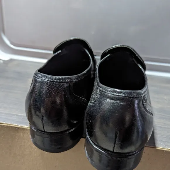 Florsheim Shoes Mens Size 8.5 Loafers Black Leather Tassel Slip Ons Casual Dress