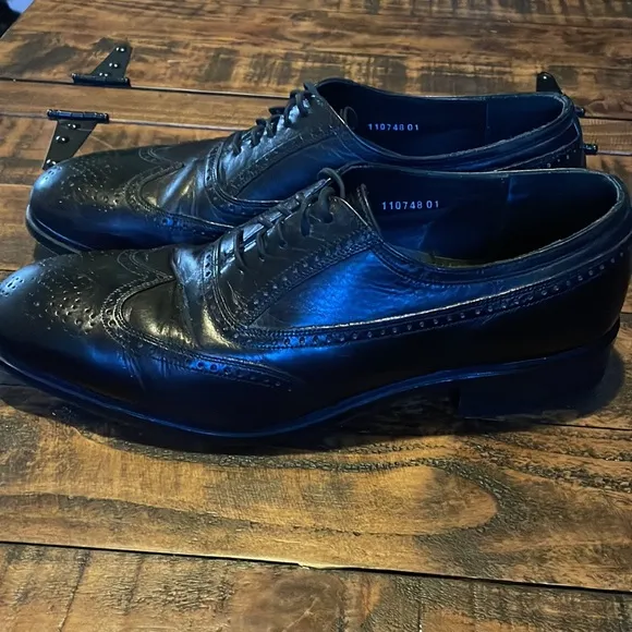 Florsheim Wing Tip Oxford Shoes Black Size 11.5 D