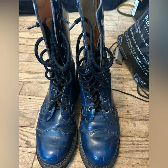 Fluevog blue boots (Zach’s?) M8/W10