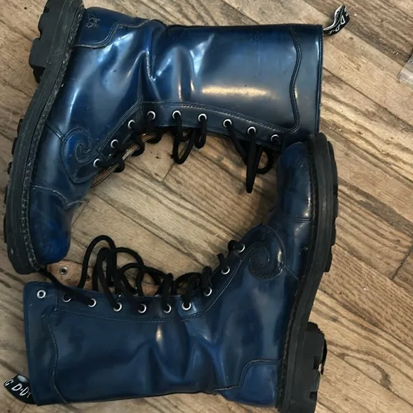 Fluevog blue boots (Zach’s?) M8/W10