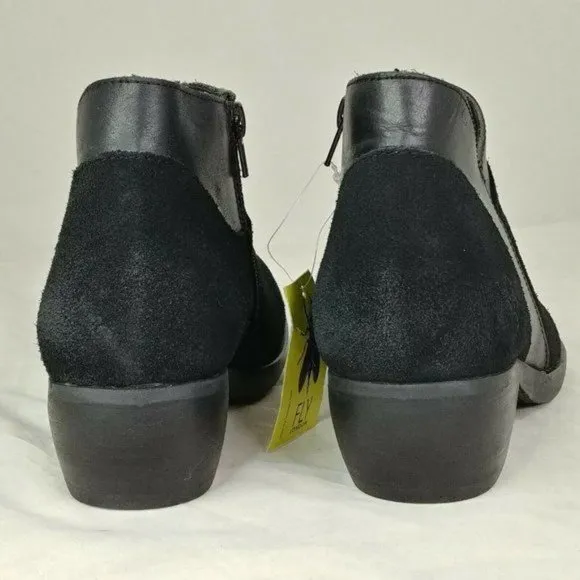 Fly London Black Suede Meba Ankle Boot Size 37