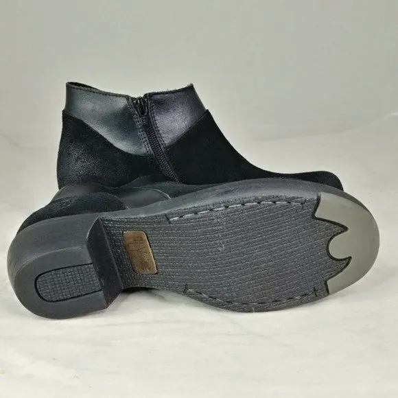 Fly London Black Suede Meba Ankle Boot Size 37