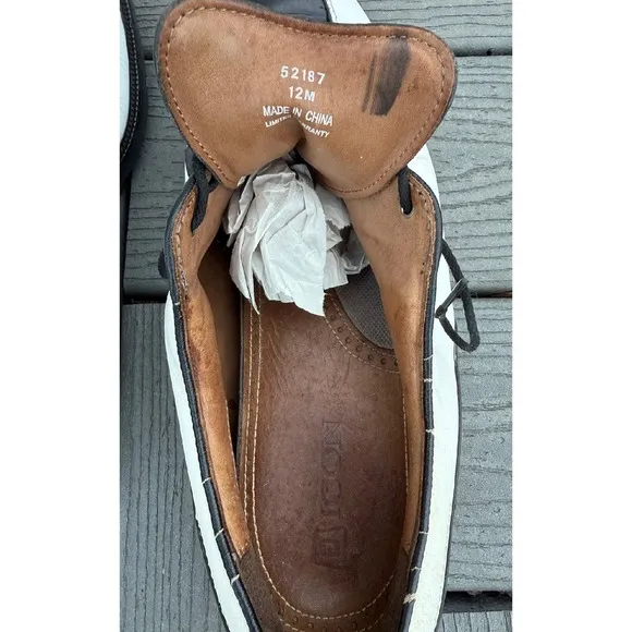 FootJoy FJ ICON‎ Golf Shoes Mens 12M Black/White Athletic Full-Grain Leather