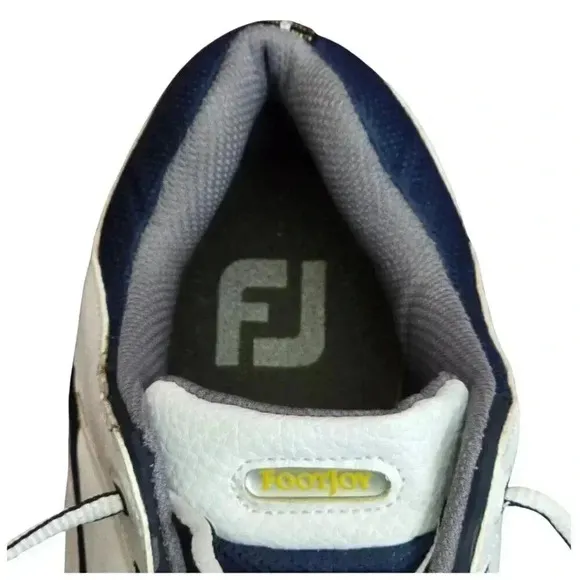 Footjoy FJ White Blue Spikeless Golf Sneakers Men's Shoes 11.5 M