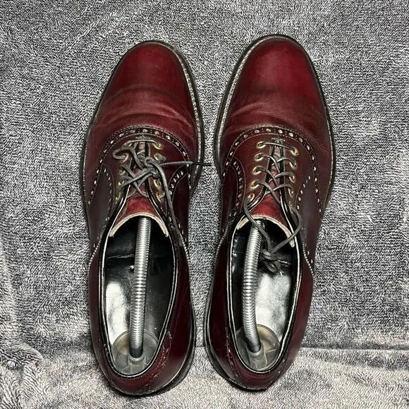FOOTJOY CLASSICS - Loafer Leather Wine HANDCRAFTED USA Size 8.5