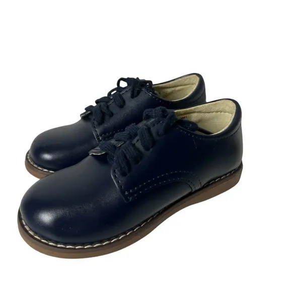 Footmates Willy Oxford shoes blue leather size 7.5M
