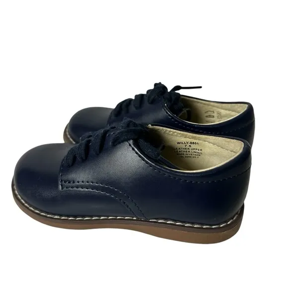 Footmates Willy Oxford shoes blue leather size 7.5M