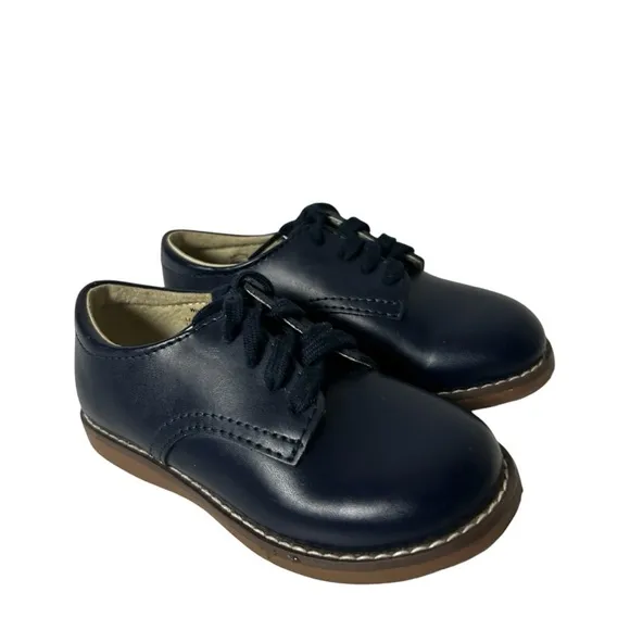 Footmates Willy Oxford shoes blue leather size 7.5M