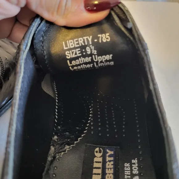 Fortune From Liberty Men's Genuine Leather, Oxford Dress Shoes, 9.5, Black