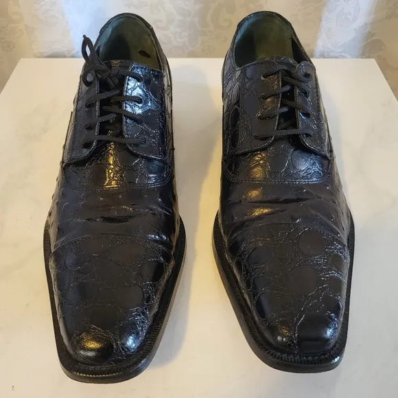 Fortune From Liberty Men's Genuine Leather, Oxford Dress Shoes, 9.5, Black