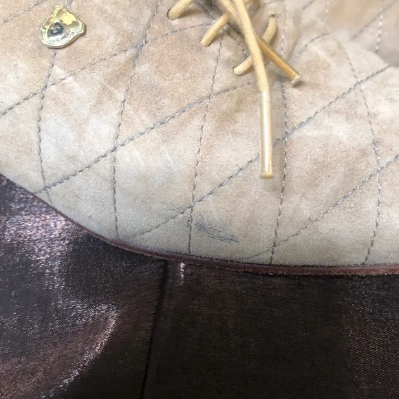 FOTI MEN’S SUEDE LACE UP VINTAGE SHOES.SIZE 7.5
