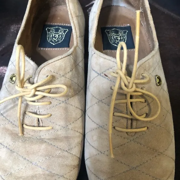 FOTI MEN’S SUEDE LACE UP VINTAGE SHOES.SIZE 7.5