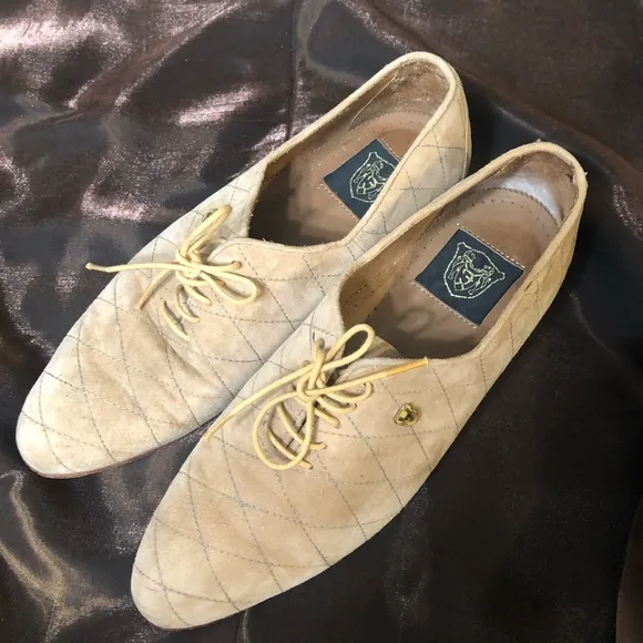 FOTI MEN’S SUEDE LACE UP VINTAGE SHOES.SIZE 7.5