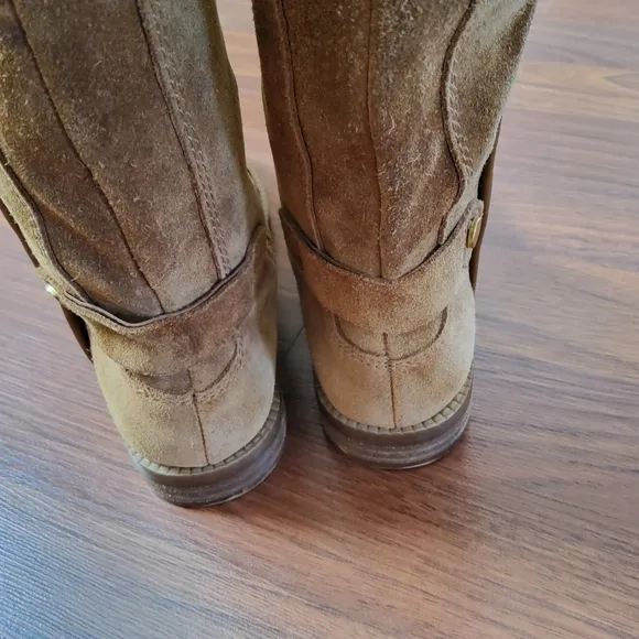 Franco Sarto Girls Suede Leather Riding Boots 4.5