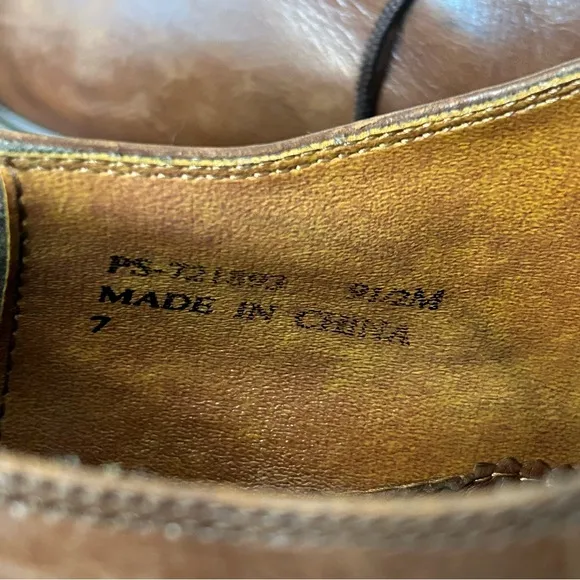 Fratelli brown leather oxford shoes men's sz 9.5 preworn see pix for blemishes