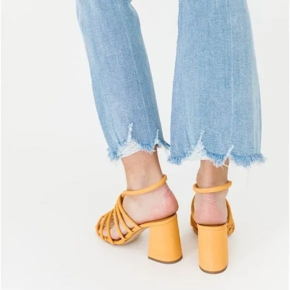 FREE PEOPLE Colette Cinched Block Heel Sandals EU 39/ US 9
