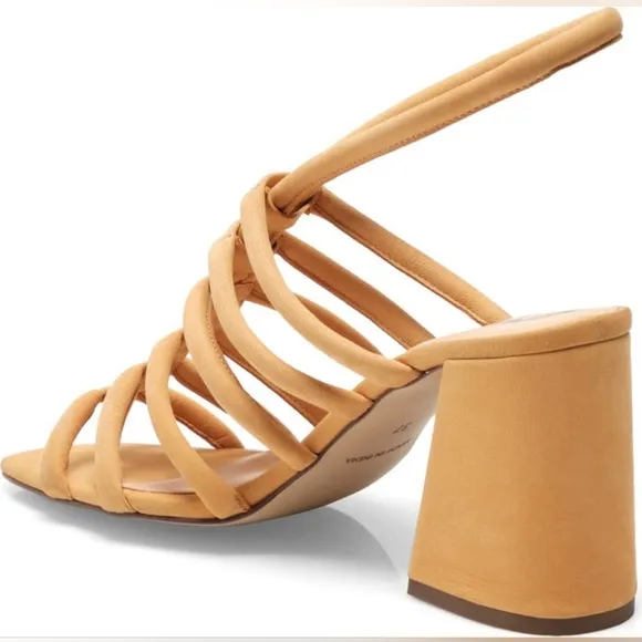 Free People Colette Sandal (Women's)Intense orange, Size 8, New with box